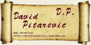 David Pitarević vizit kartica